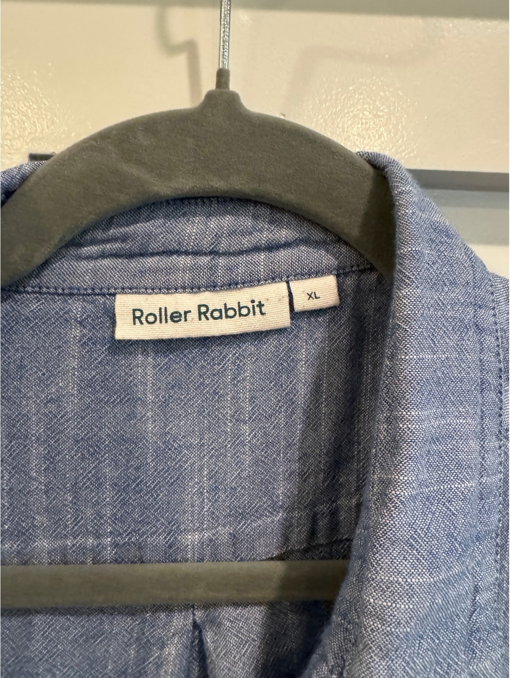 Roller Rabbit Blue Button-Down Shirt - Picture 4 of 4